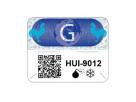 Label with QR Code and pictogram
